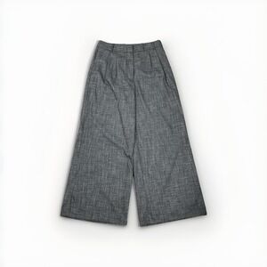 NWT Worthington Womens Black Heather High Rise‎ Wide Leg Trouser  Size 10P